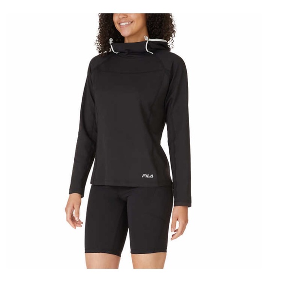 FILA Ladies' Training Hoodie color : black - Picture 4 of 4